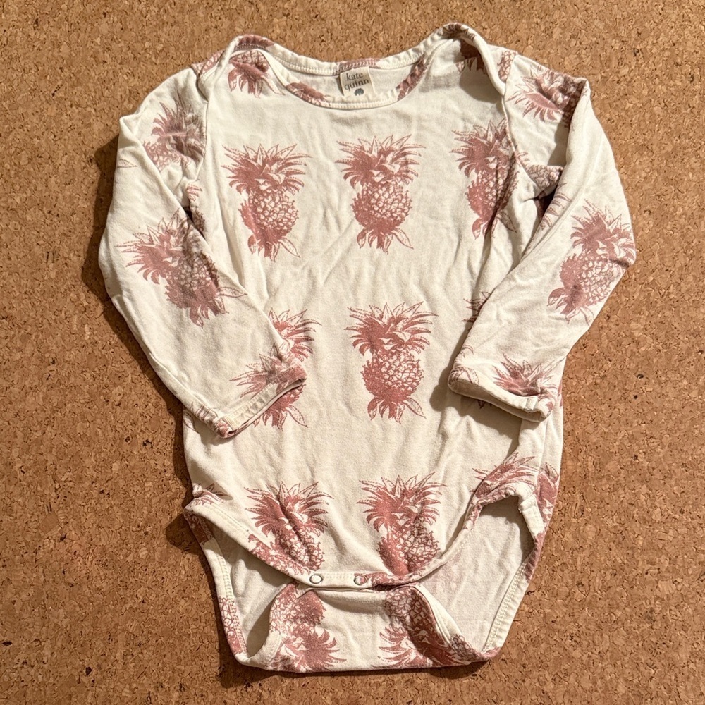 Kate Quinn Pineapple Print Baby Onesie 18–24M